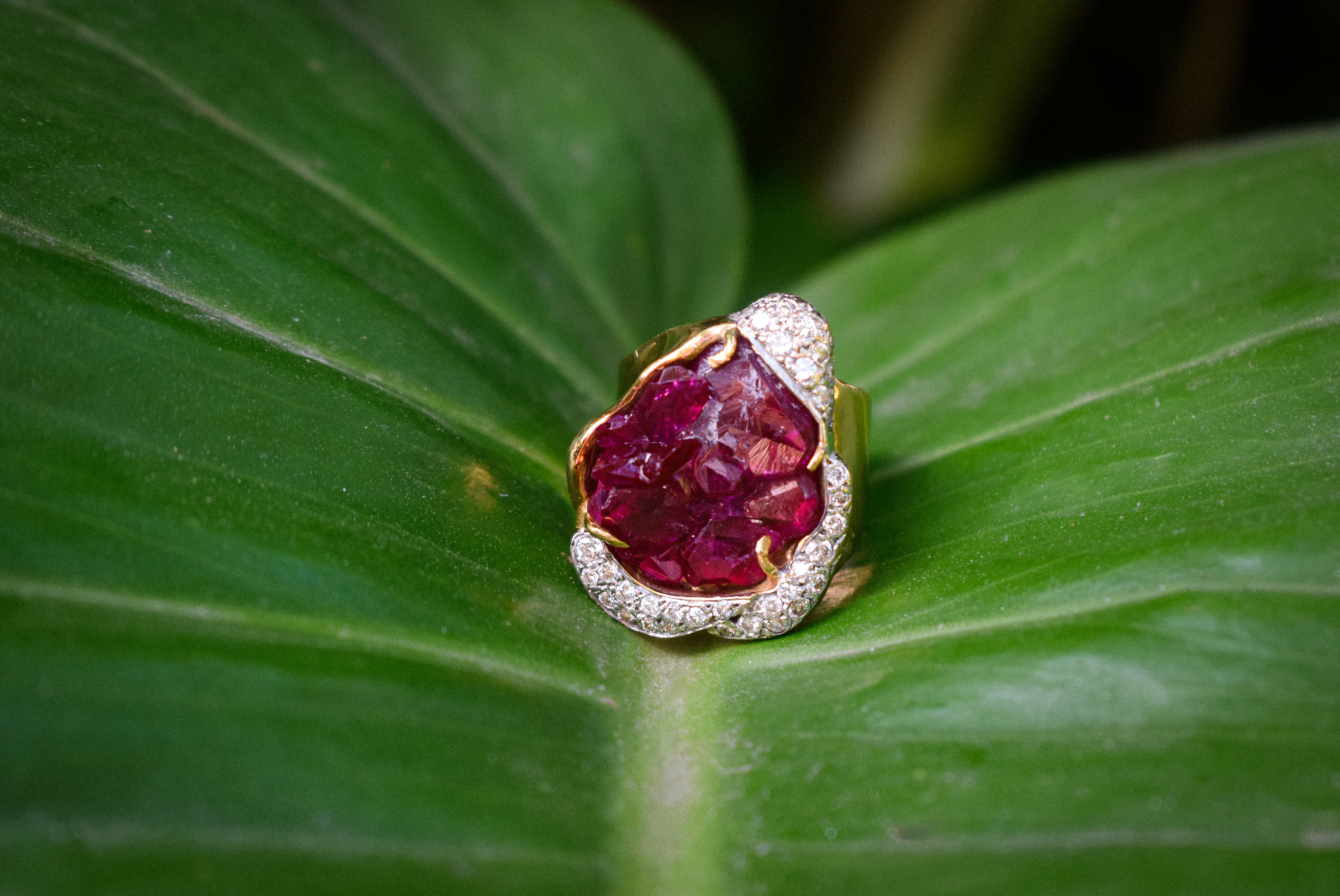 Uncut Ruby Ring